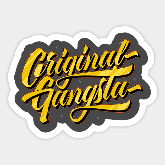 Original Gangsta Full Sticker by Thisisblase